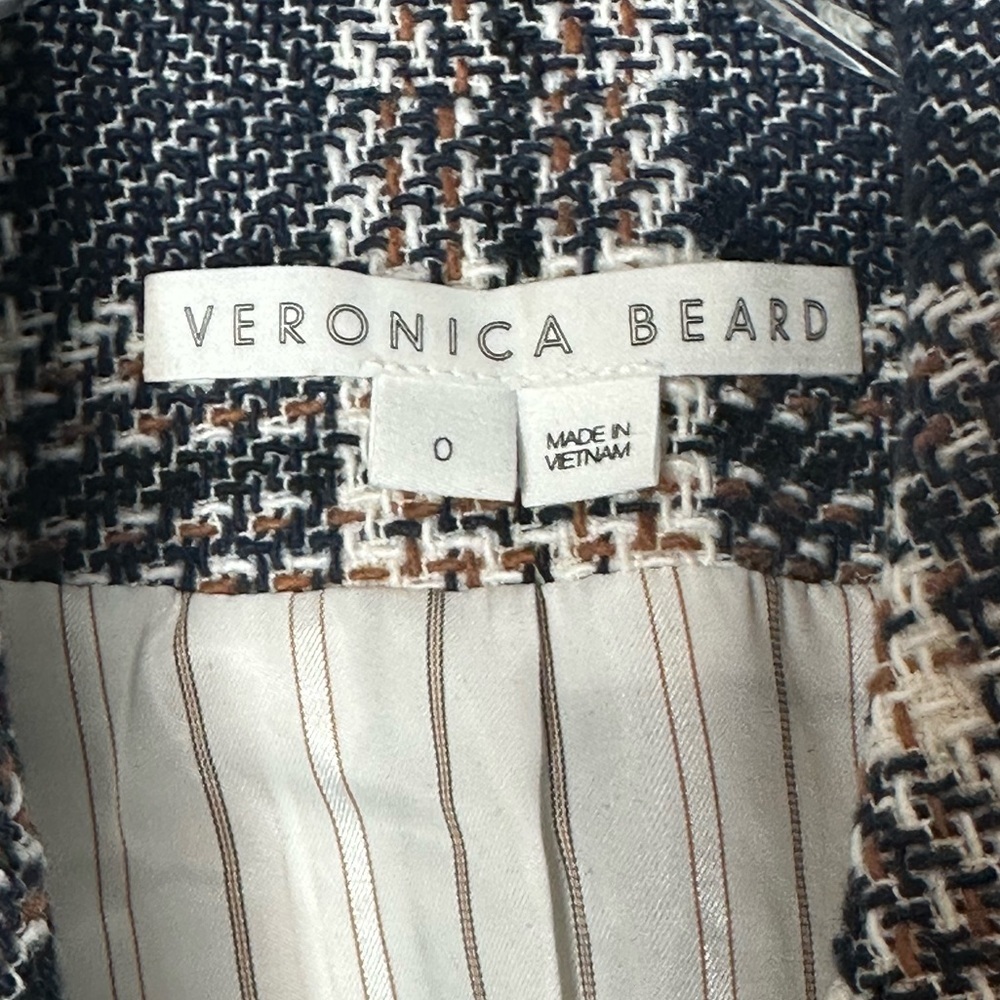 NWOT Veronica Beard Aise Cropped Tweed Jacket – Size 0 - Picture 8 of 14